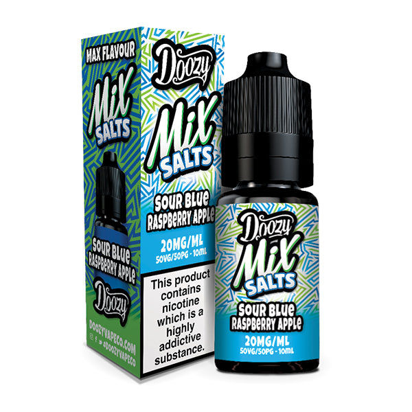 Doozy Mix Salts Sour Blue Raspberry Apple 10ml Nic Salt