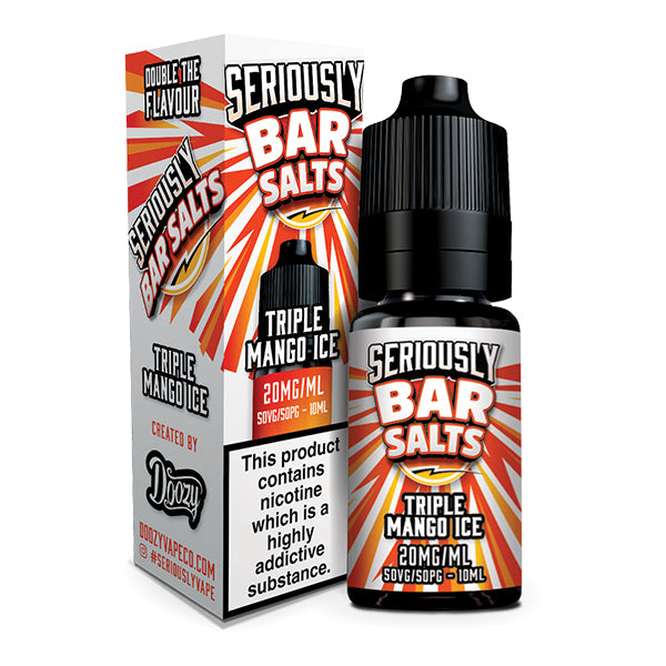 Doozy Vapes Seriously Bar Salts Triple Mango Ice 10ml Nic Salt
