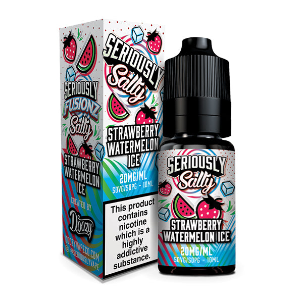 Doozy Vapes Seriously Fusionz Salty Strawberry Watermelon Ice 10ml Salts