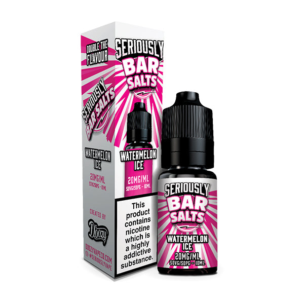 Doozy Vapes Seriously Bar Salts Watermelon Ice 10ml Nic Salt