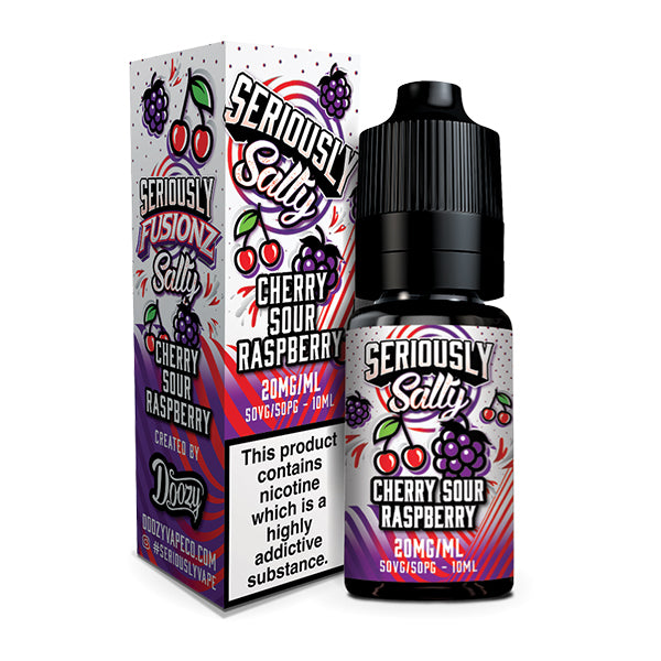 Doozy Vapes Seriously Fusionz Salty Cherry Sour Raspberry 10ml Salts