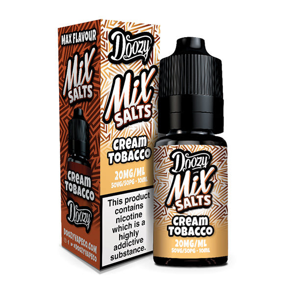 Doozy Mix Salts Cream Tobacco 10ml Nic Salt