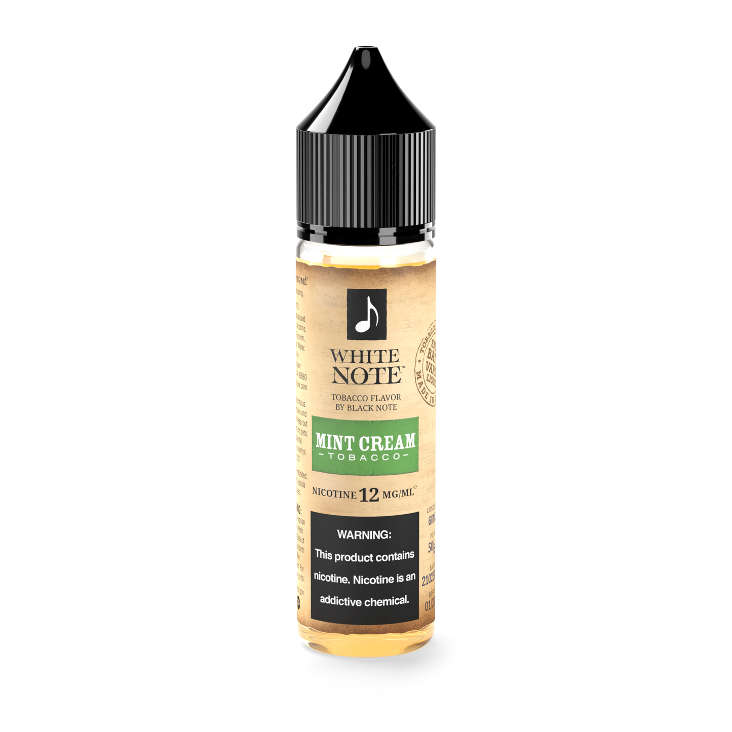 White Note Mint Cream Tobacco 60ml 50VG/50PG - 12MG