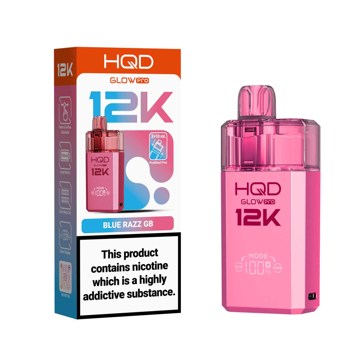 HQD 12K Pod Kits – Pack of 5 – 20mg