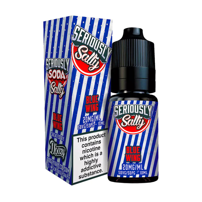 Doozy Vapes Seriously Soda Salty Blue Wing 10ml Nic Salt
