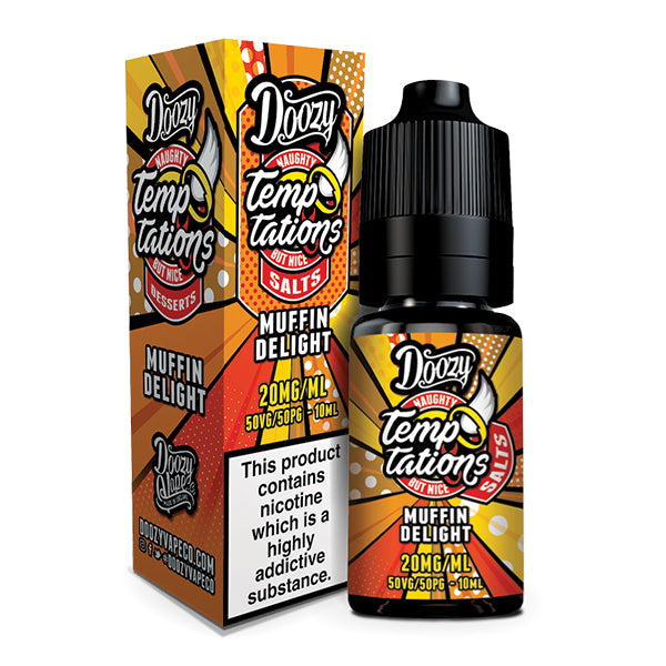 Doozy Temptations Salts Muffin Delight 10ml Nic Salt