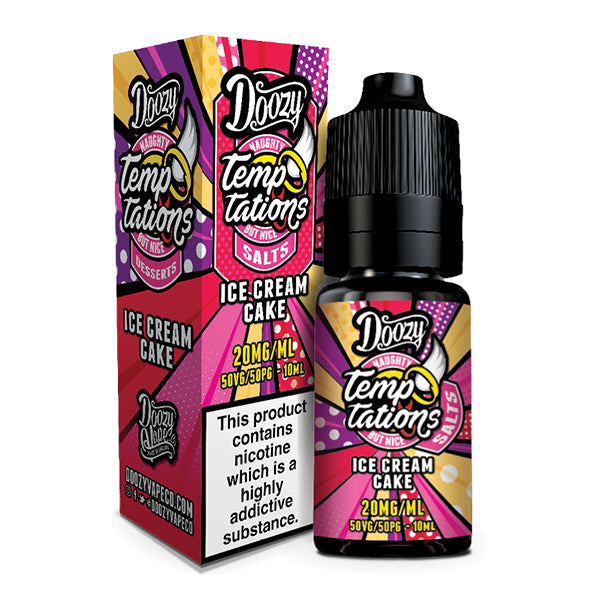 Doozy Temptations Salts Ice Cream Cake 10ml Nic Salt