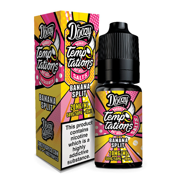 Doozy Temptations Salts Banana Split 10ml Nic Salt