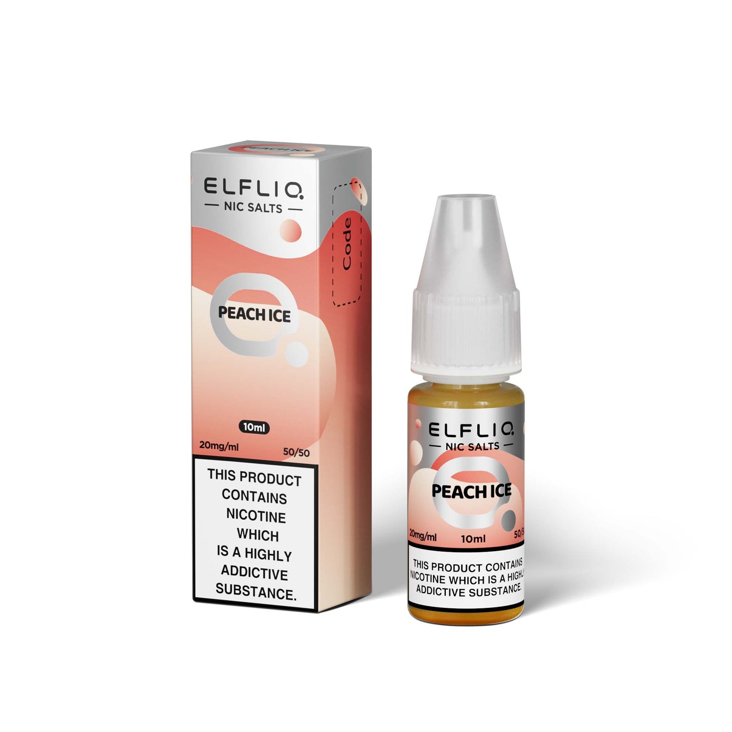 Elfliq Peach ice 10ml Nic Salt