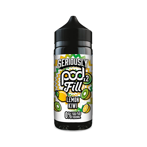 Doozy Vapes Seriously PodFill x2 Lemon Kiwi 100ml Shortfill