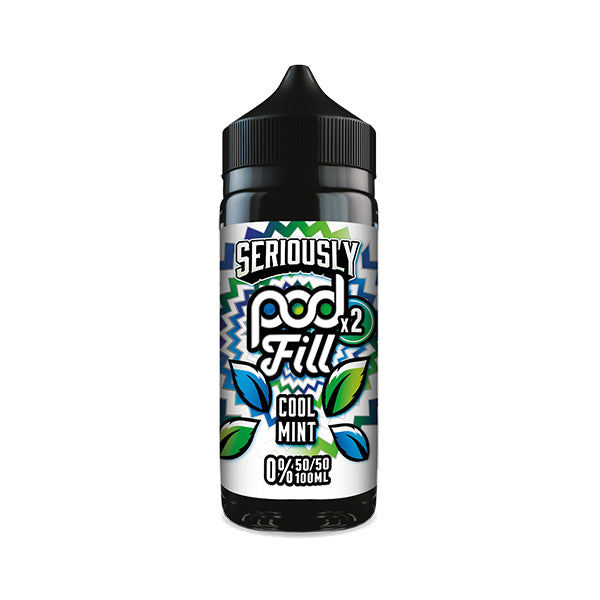 Doozy Vapes Seriously PodFill x2 Cool Mint 100ml Shortfill