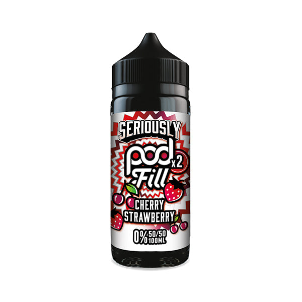 Doozy Vapes Seriously PodFill x2 Cherry Strawberry 100ml Shortfill