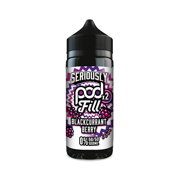 Doozy Vapes Seriously PodFill x2 Blackcurrent Berry 100ml Shortfill