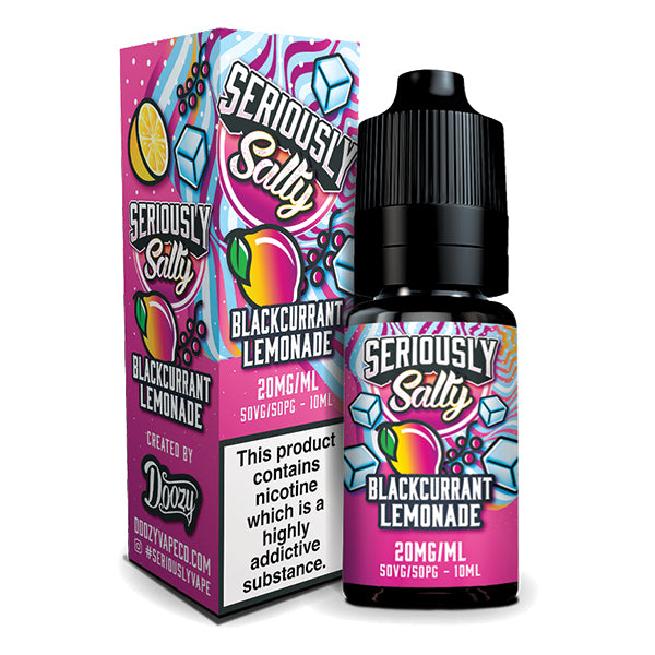 Doozy Vapes Seriously Salty Blackcurrant Lemonade 10ml Nic Salt