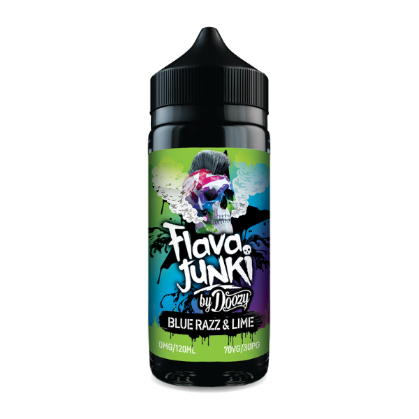 Doozy Vapes Flava Junki Blue Razz & Lime 120ml Shortfill