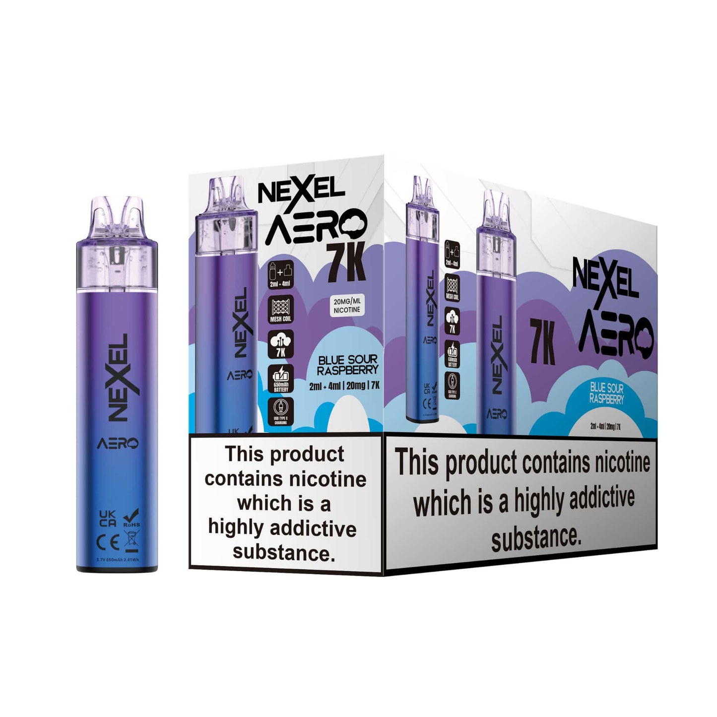 Nexel Aero 7k Pod Kits Pack of 5 - 20mg