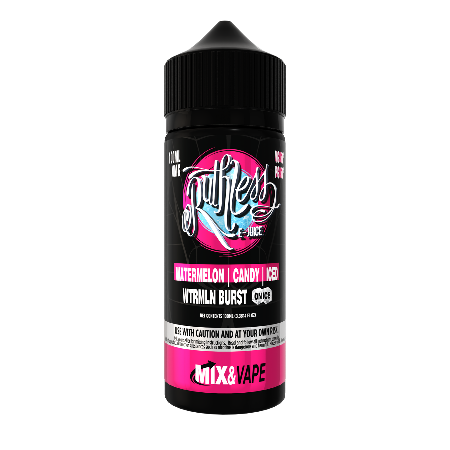 Ruthless Mix n Vape Wtrmln Burst on Ice 100ml Shortfill