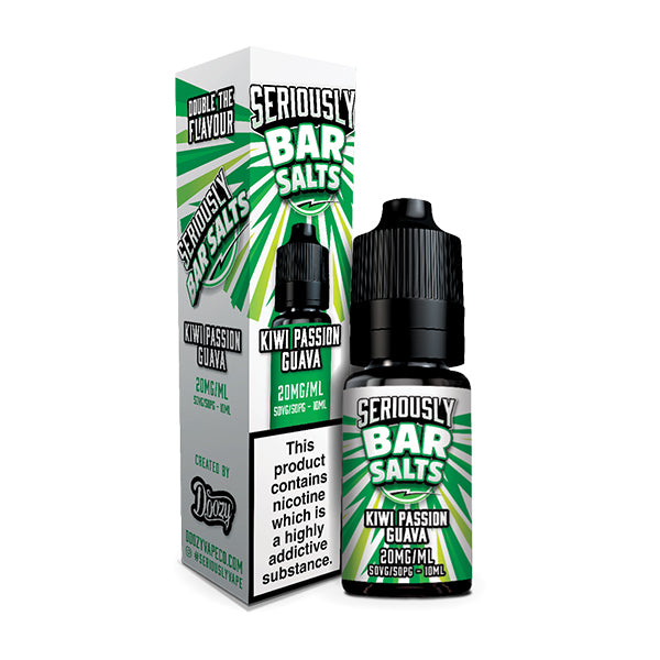 Doozy Vapes Seriously Bar Salts Kiwi Passion Guava 10ml Nic Salt