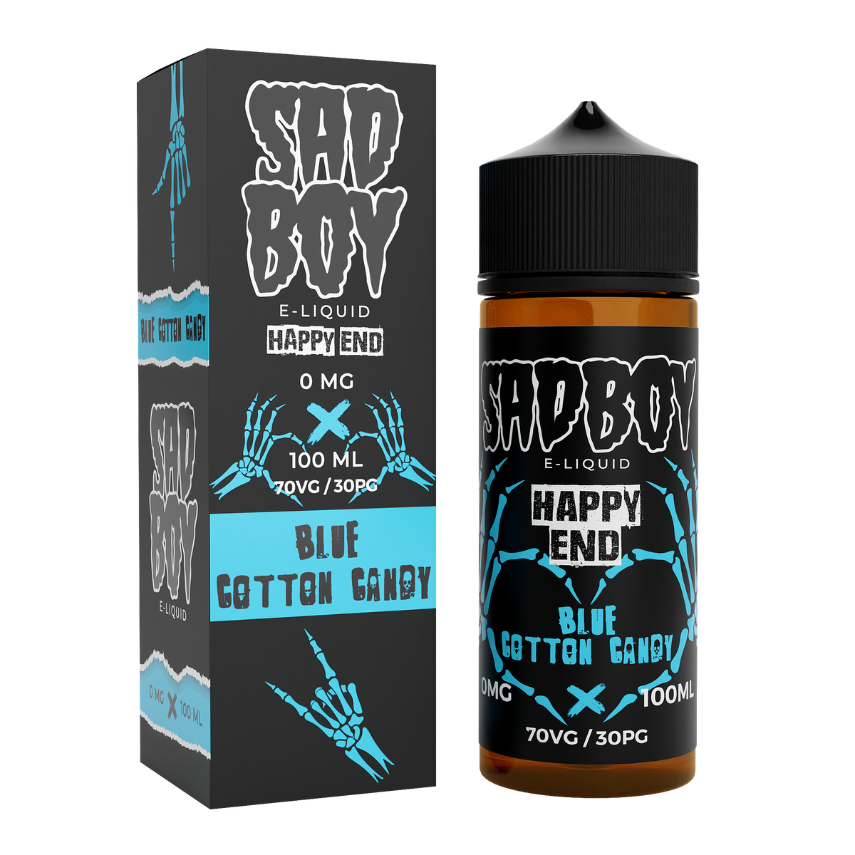 SADBOY E-Liquid 100ml 70VG/30PG 0mg - Blue Cotton Candy