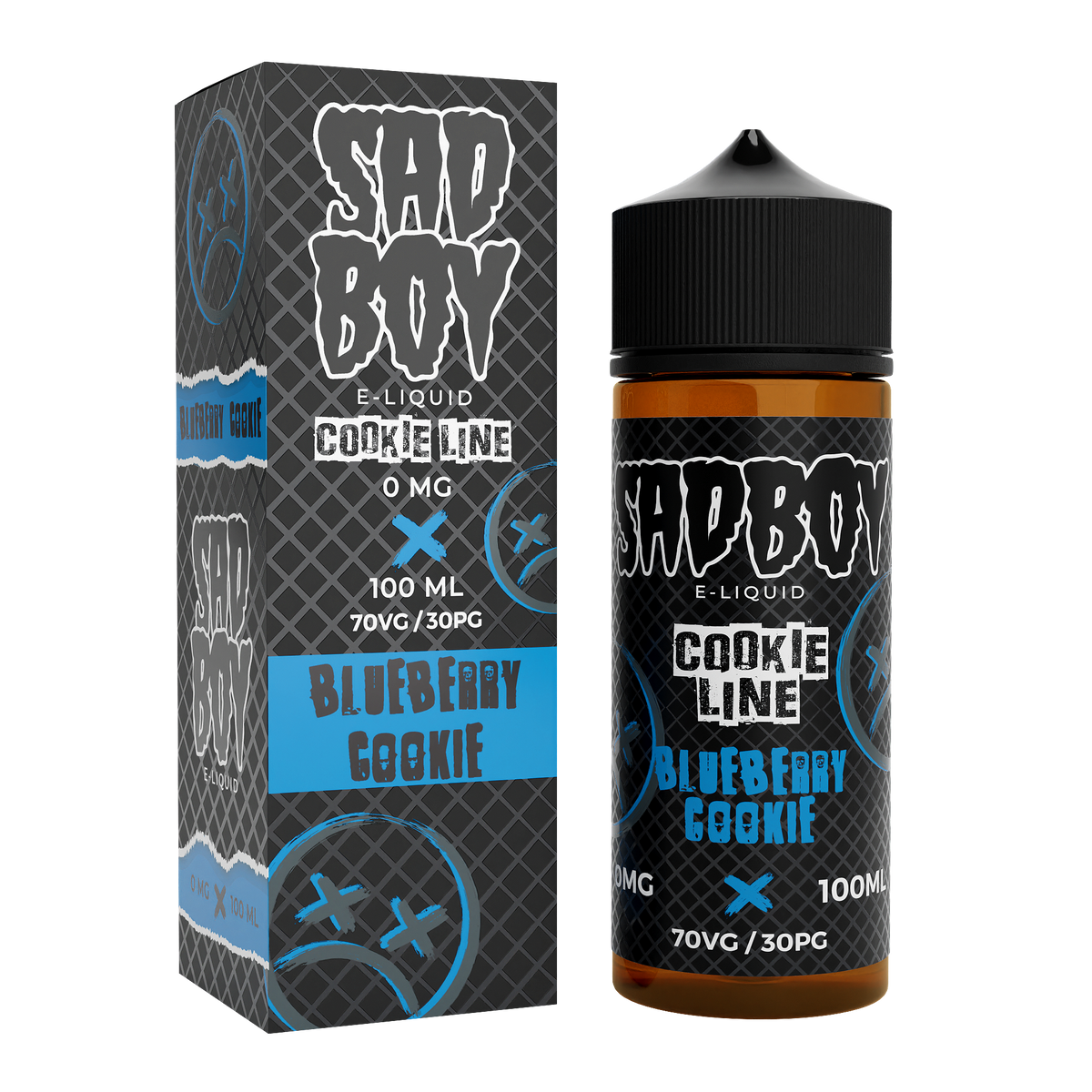 SADBOY E-Liquid 100ml 70VG/30PG 0mg - Blueberry Cookie
