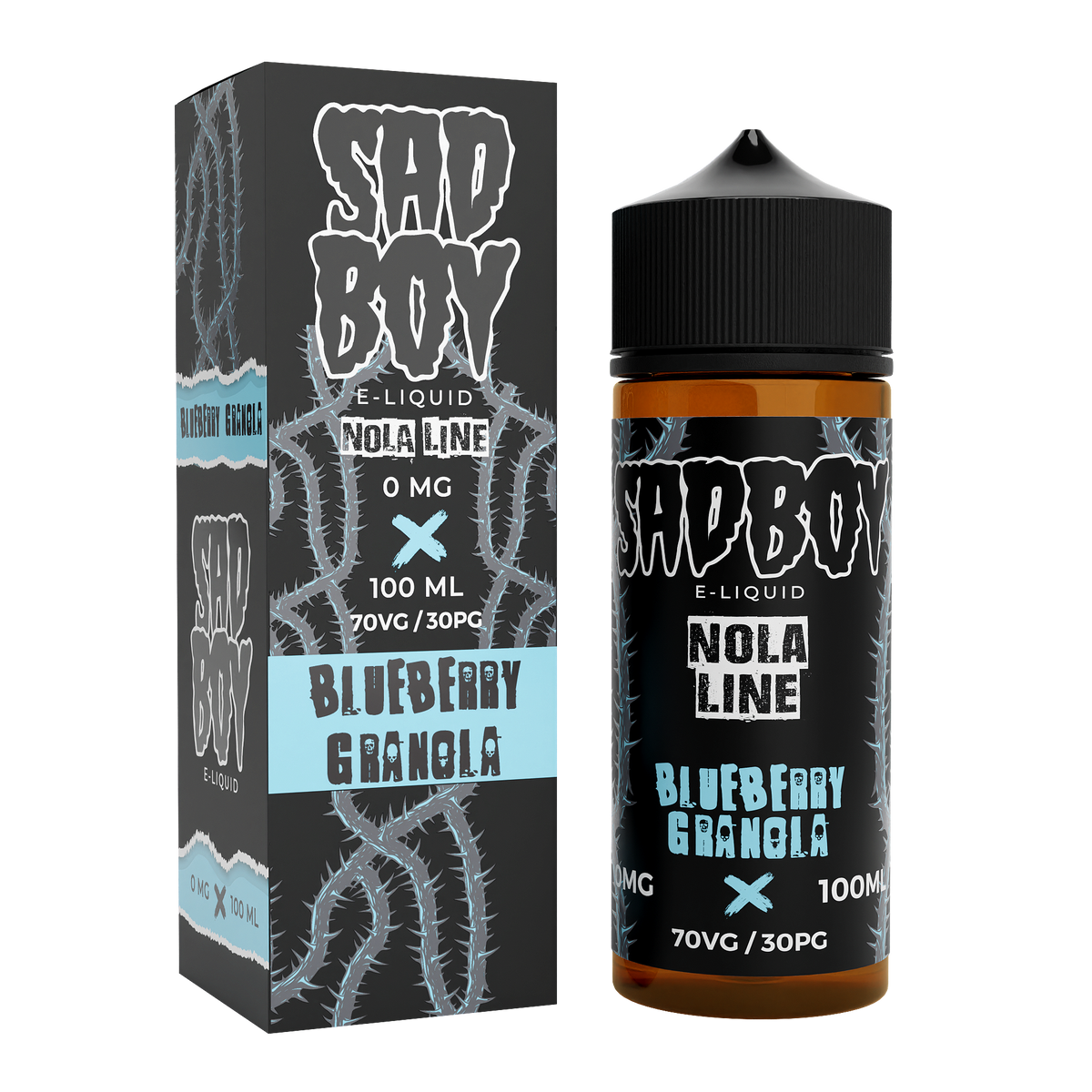 SADBOY E-Liquid 100ml 70VG/30PG 0mg - Blueberry Granola