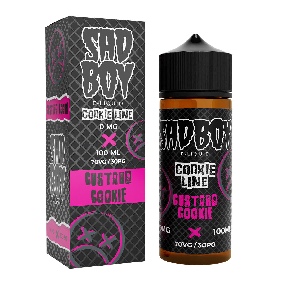 SADBOY E-Liquid 100ml 70VG/30PG 0mg - Custard Cookie