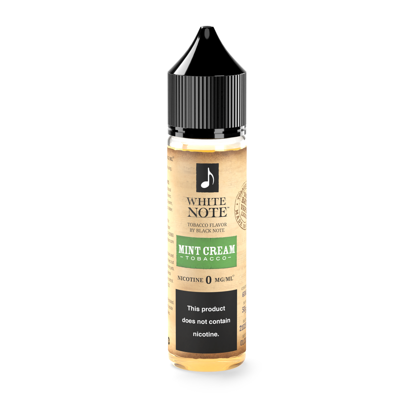 White Note Mint Cream Tobacco 60ml 50VG/50PG - 0MG