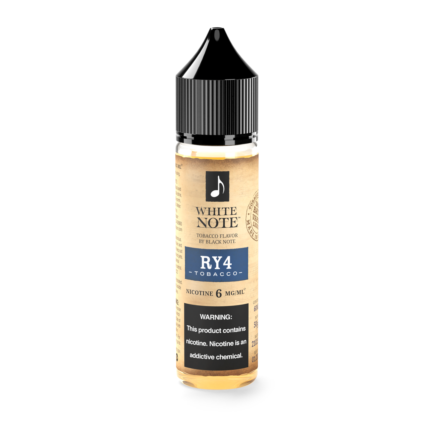 White Note RY4 Tobacco 60ml 50VG/50PG - 6MG