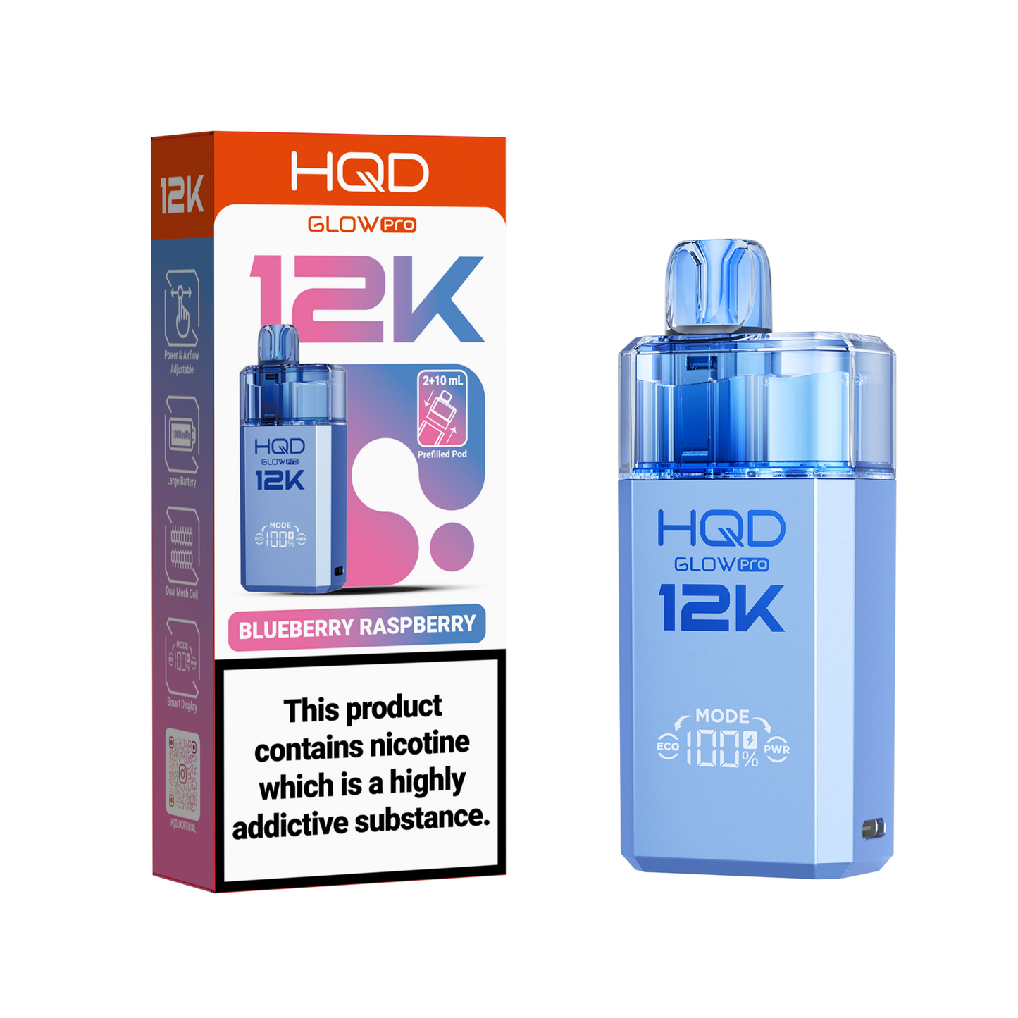 HQD 12K Pod Kits – Pack of 5 – 20mg
