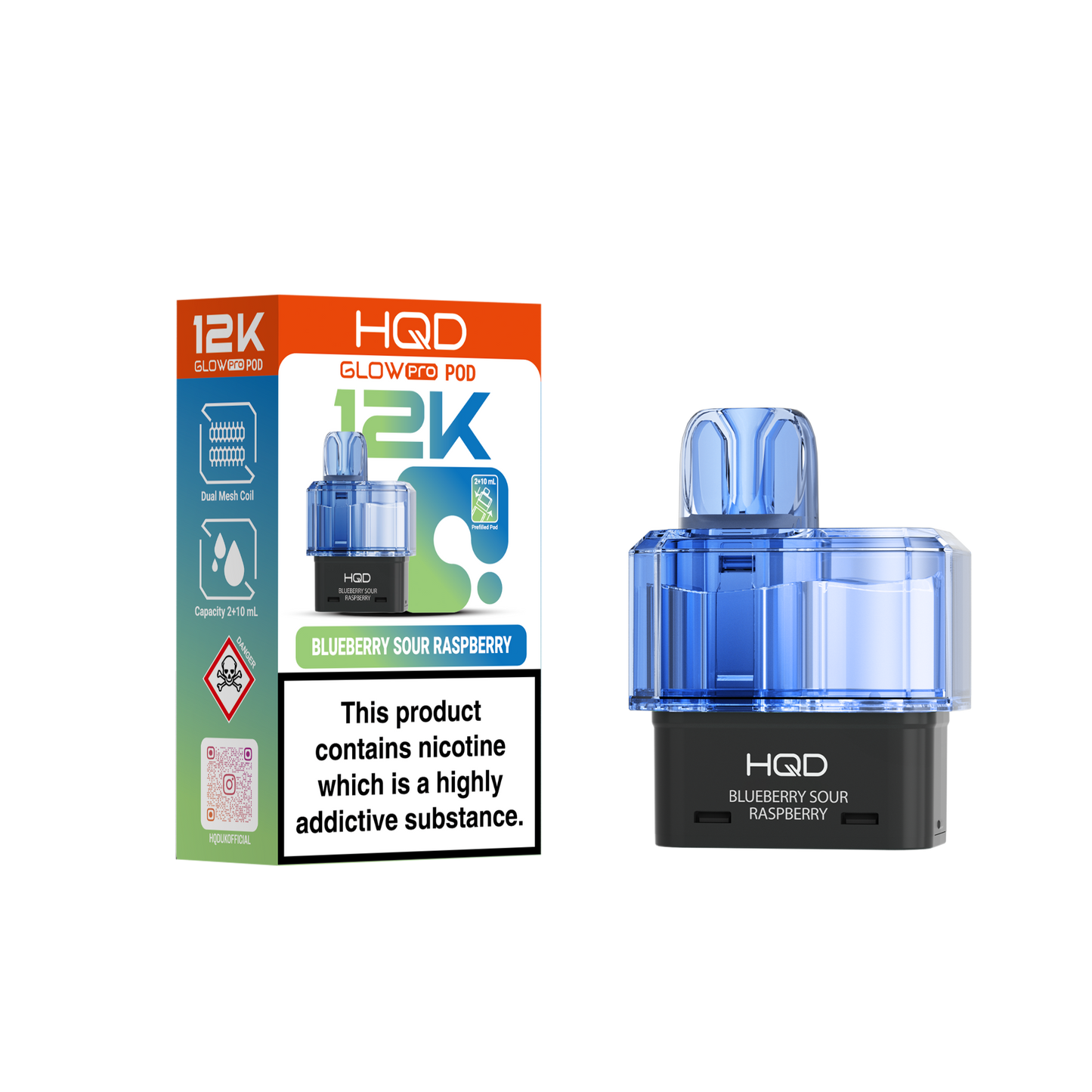 HQD 12K Pods – Pack of 5 – 20mg