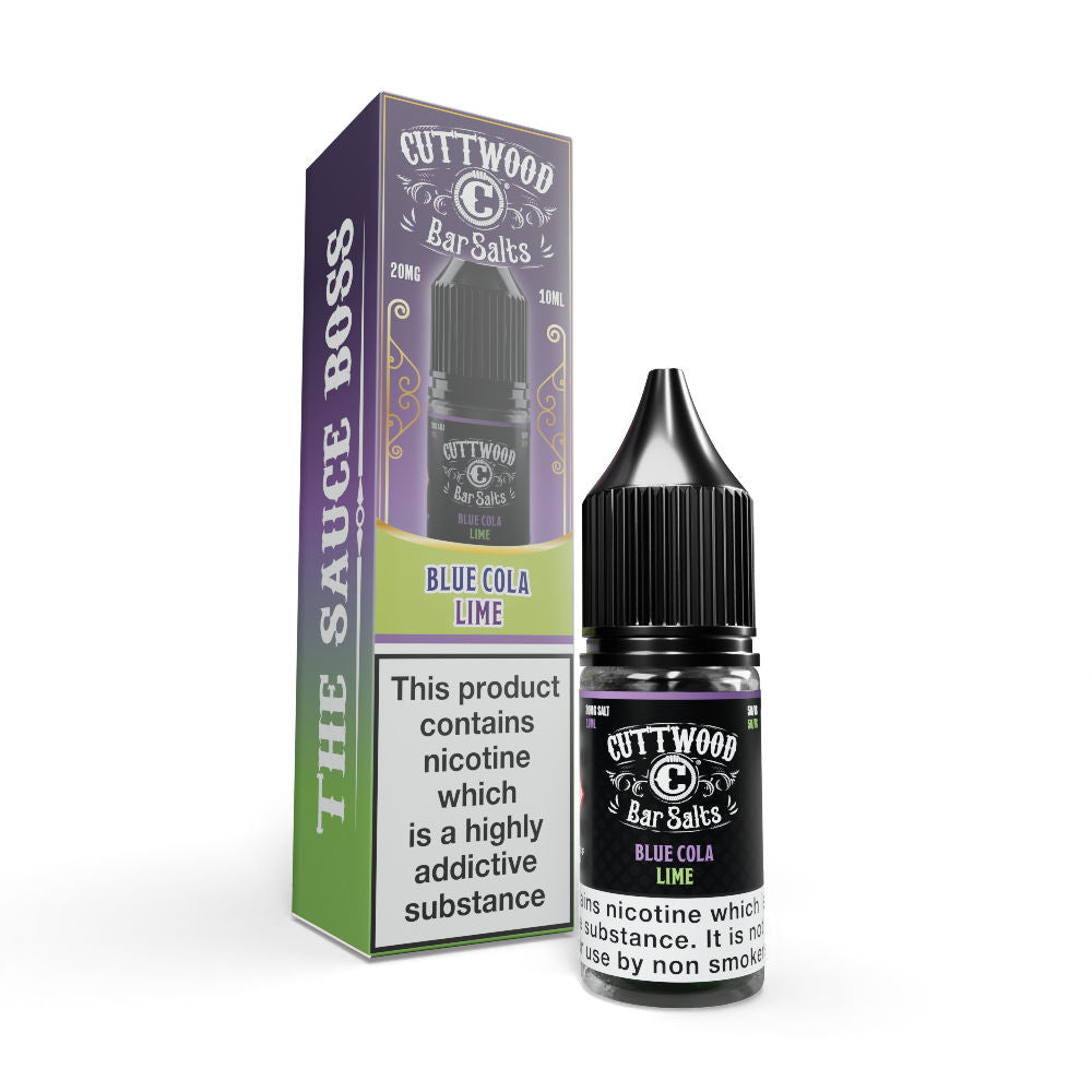 Cuttwood Bar Salts Blue cola lime 10ml-Box of 10