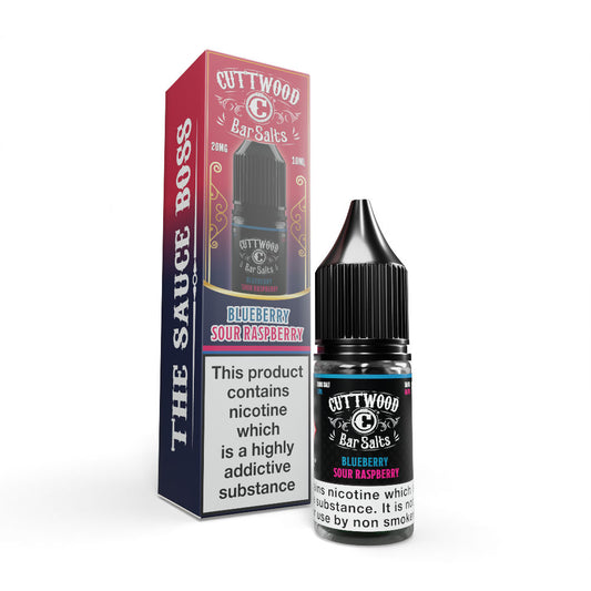 Cuttwood Bar Salts Blueberry Sour Raspberry 10ml-Box of 10