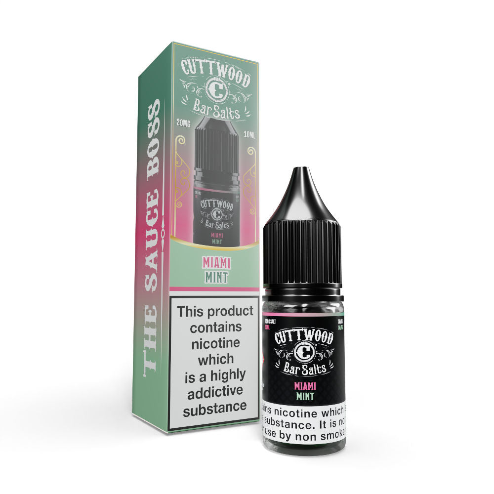 Cuttwood Bar Salts Miami Mint 10ml-Box of 10