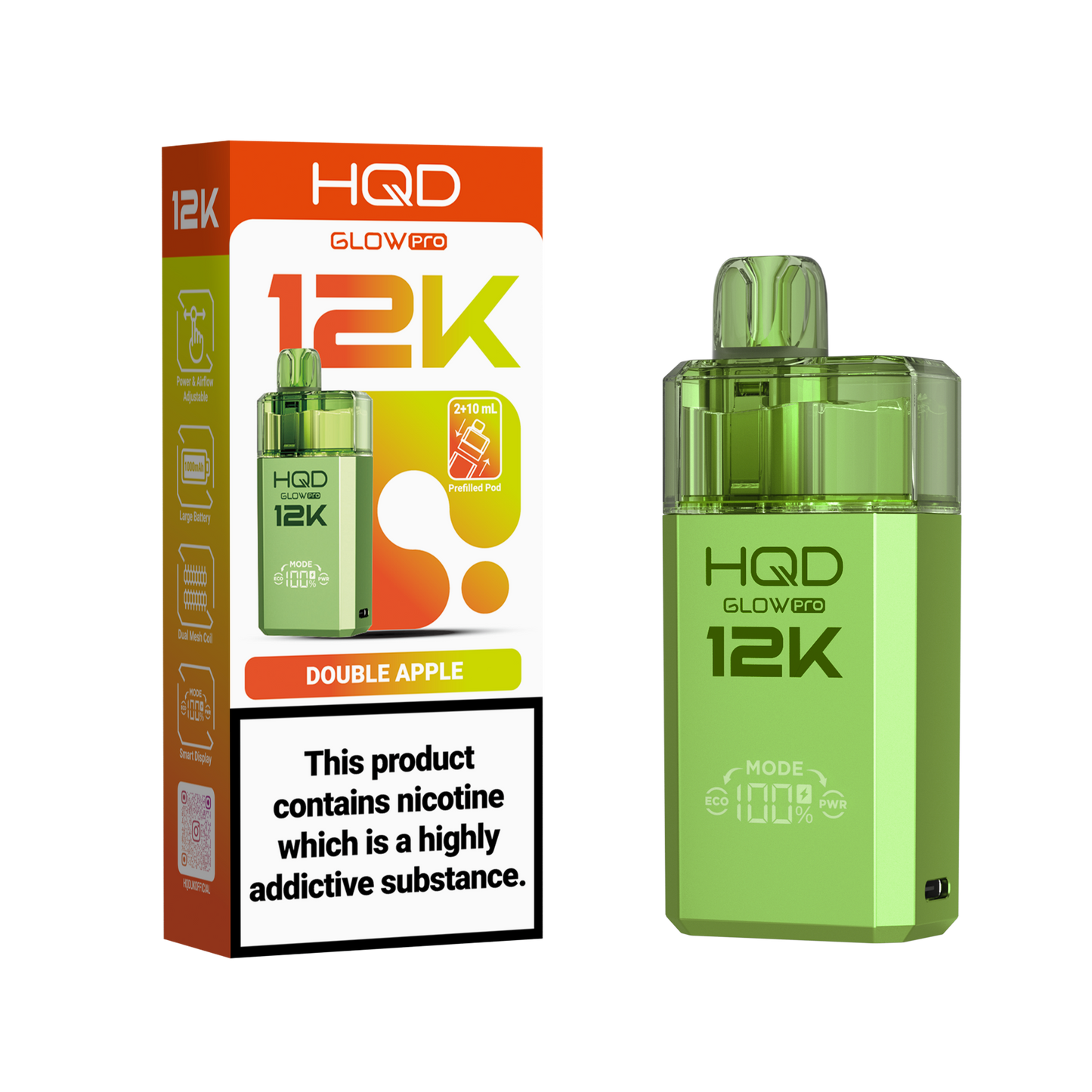 HQD 12K Pod Kits – Pack of 5 – 20mg