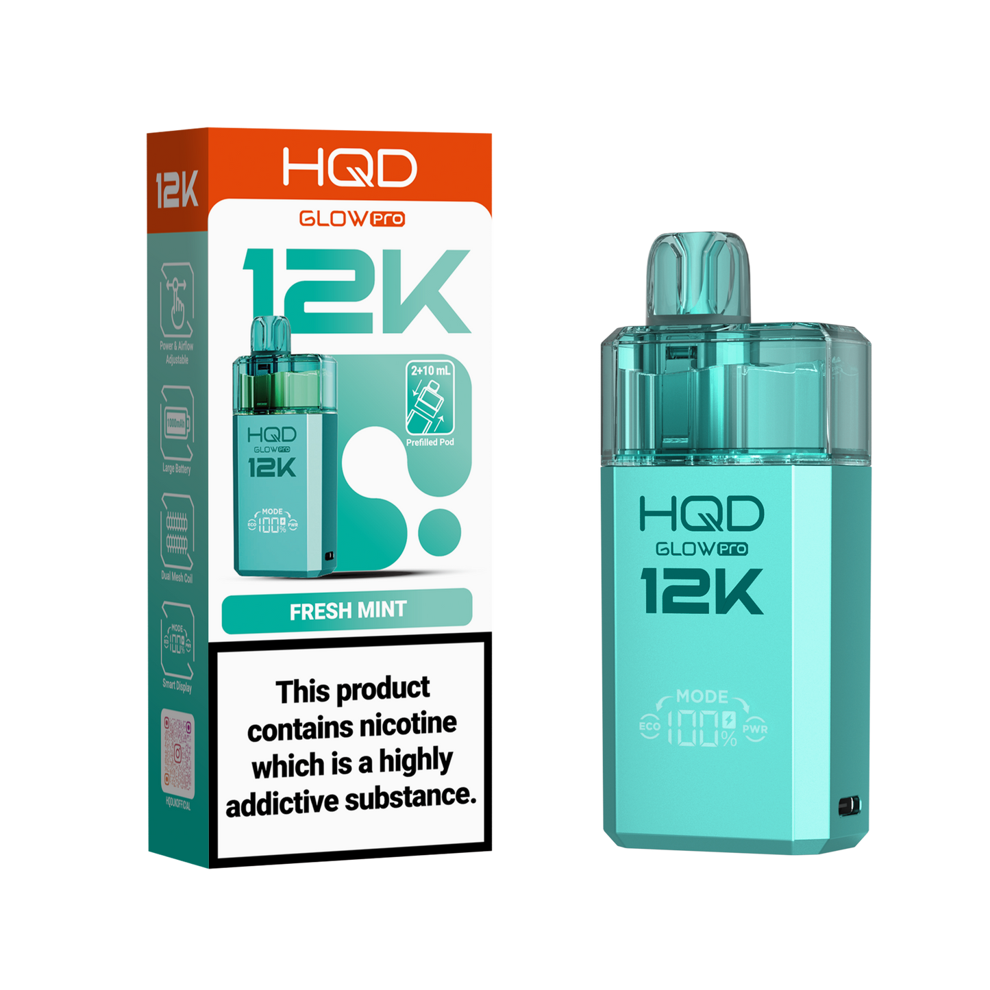 HQD 12K Pod Kits – Pack of 5 – 20mg