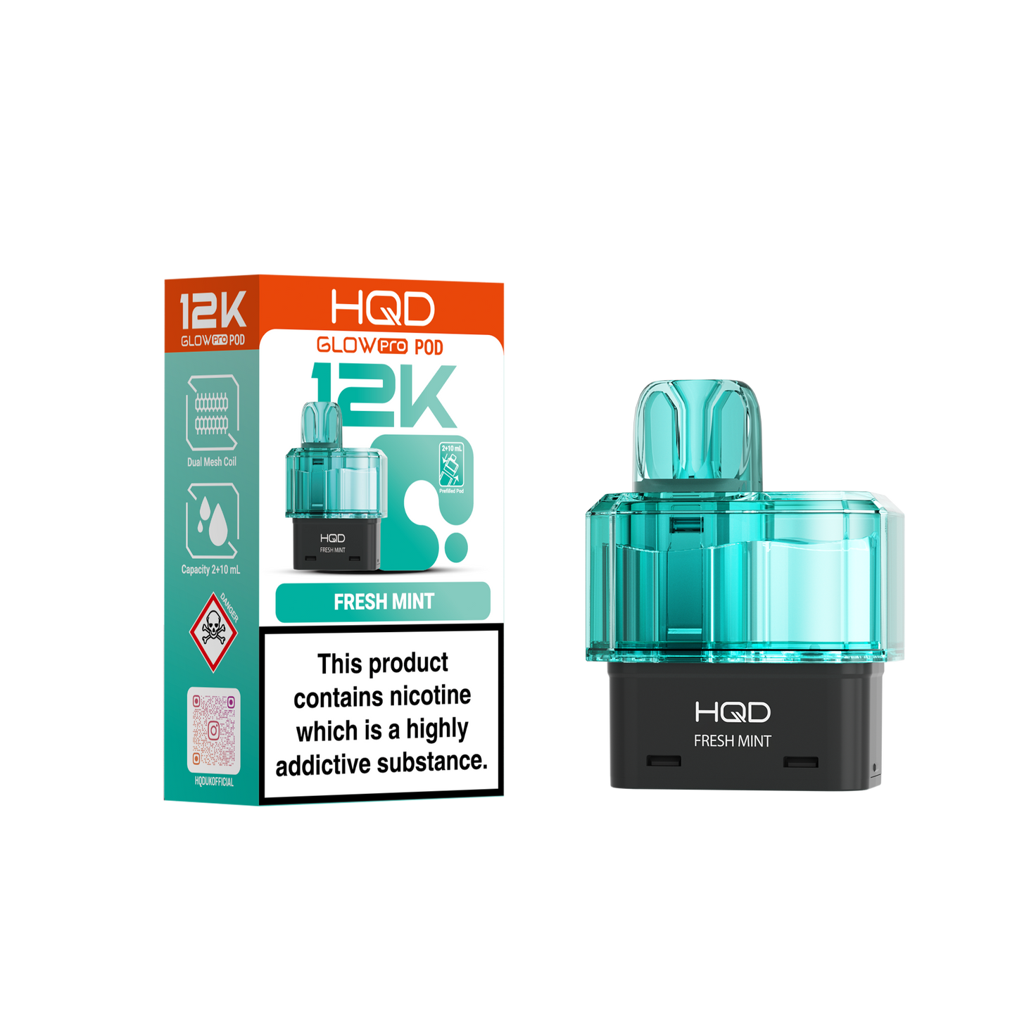 HQD 12K Pods – Pack of 5 – 20mg