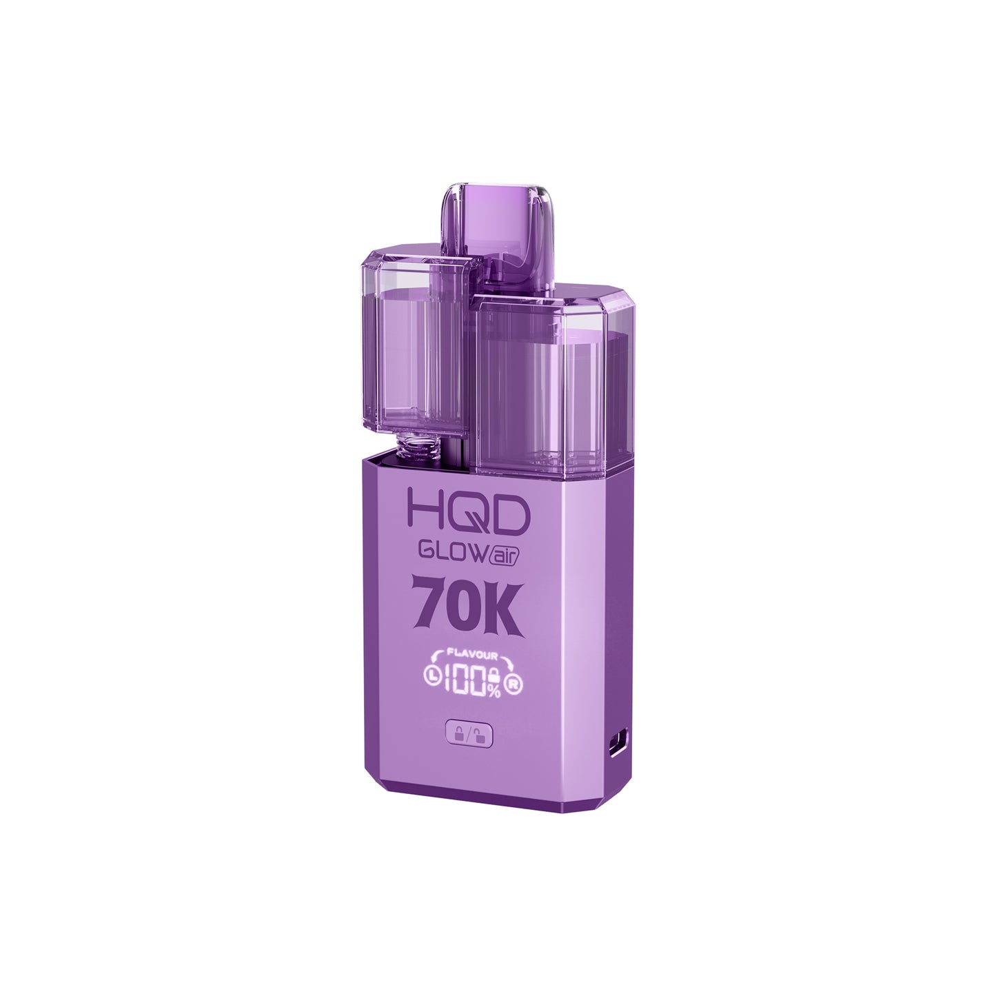 HQD Glow Air 70K Pod Kits - Pack of 5 - 20mg