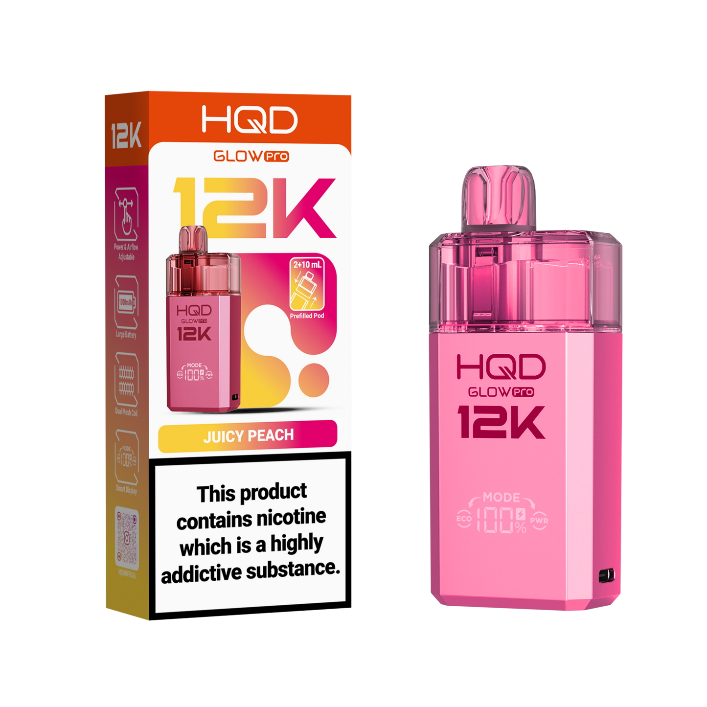 HQD 12K Pod Kits – Pack of 5 – 20mg