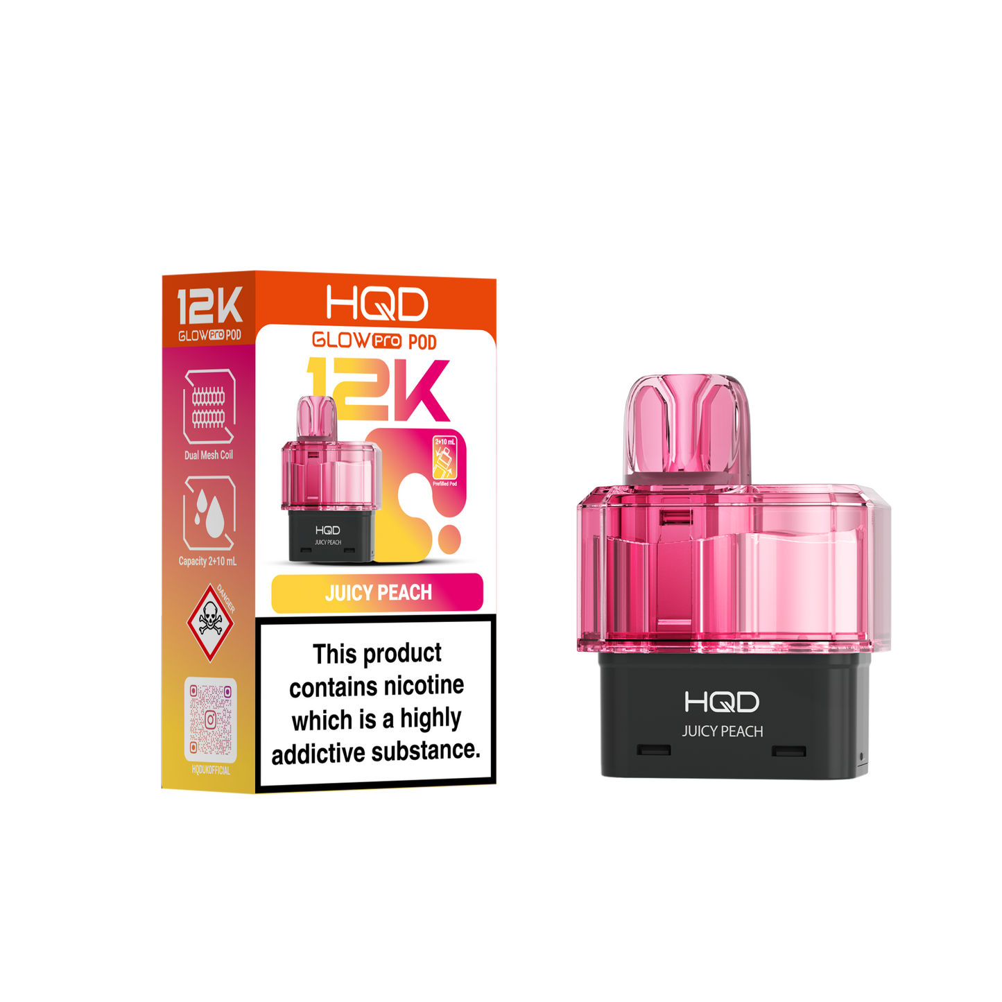 HQD 12K Pods – Pack of 5 – 20mg