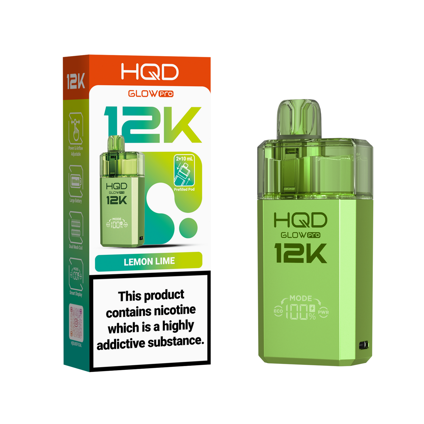 HQD 12K Pod Kits – Pack of 5 – 20mg