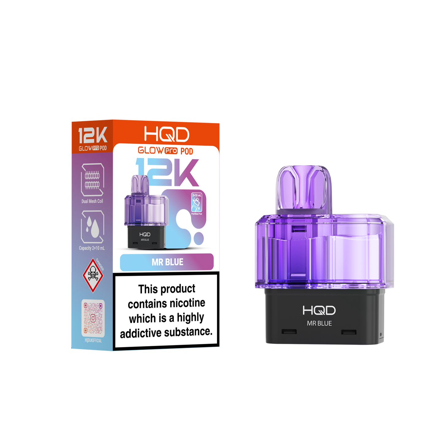 HQD 12K Pods – Pack of 5 – 20mg