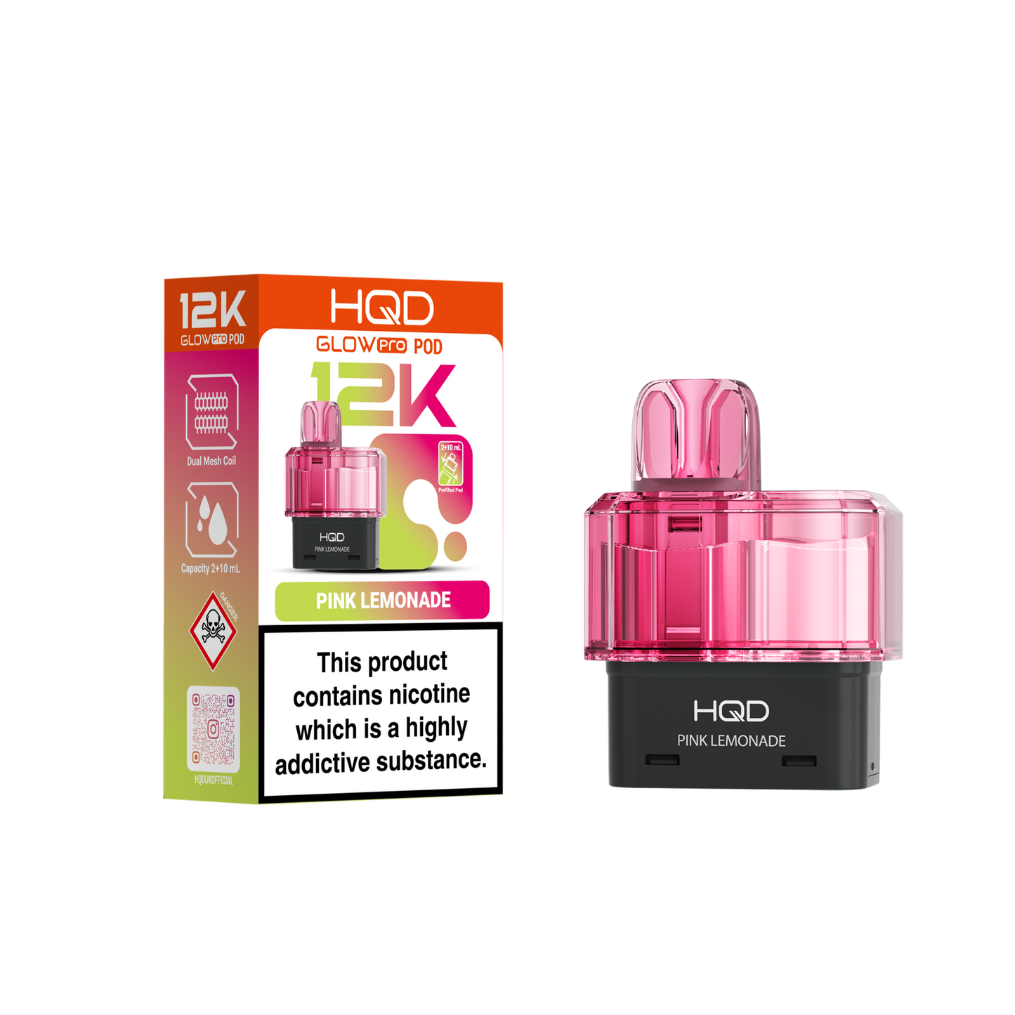 HQD 12K Pods – Pack of 5 – 20mg