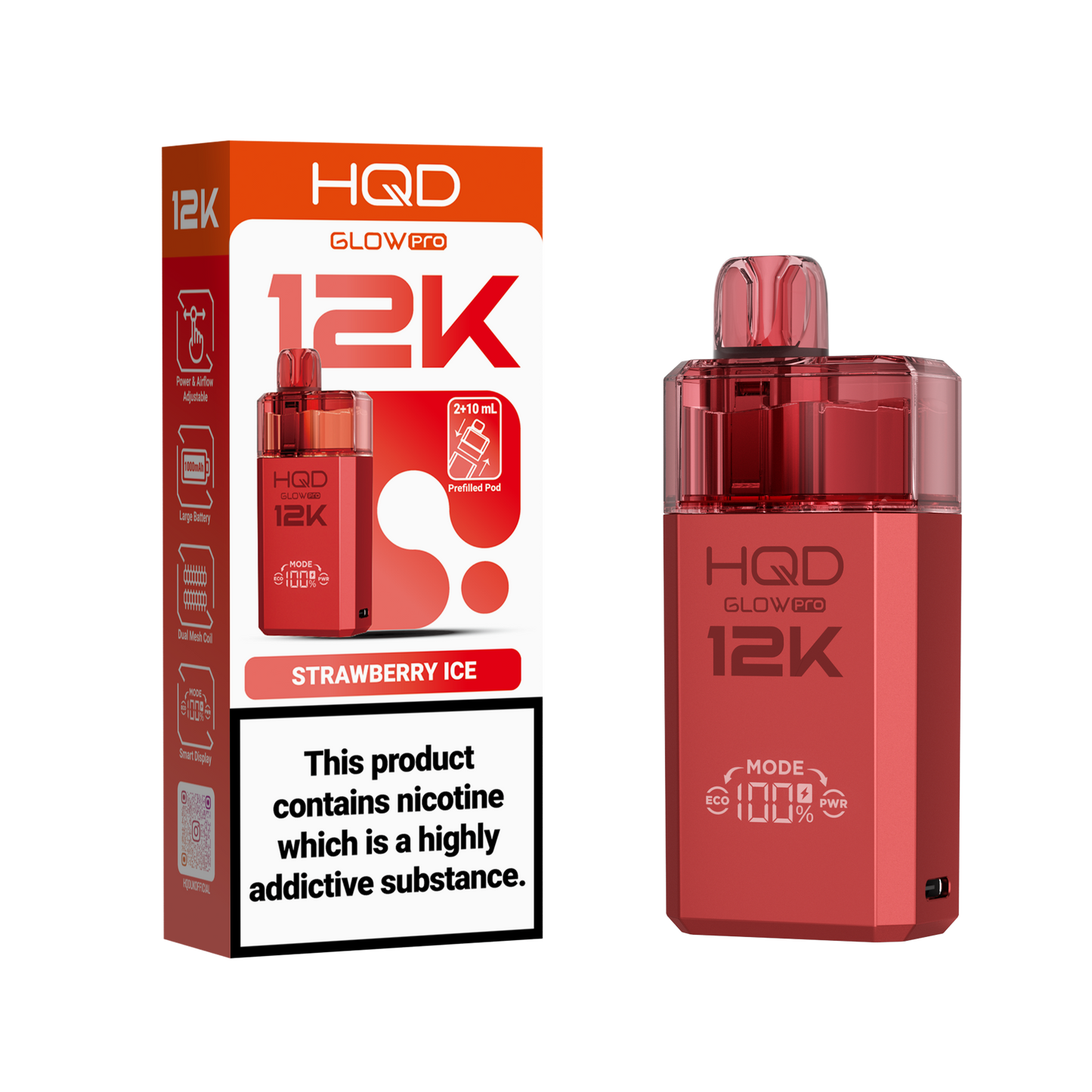 HQD 12K Pod Kits – Pack of 5 – 20mg