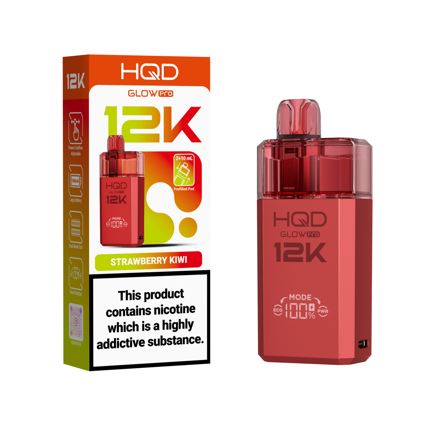 HQD 12K Pod Kits – Pack of 5 – 20mg