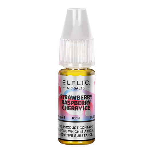 Elfliq Strawberry raspberry cherry Ice 10ml Nic Salt