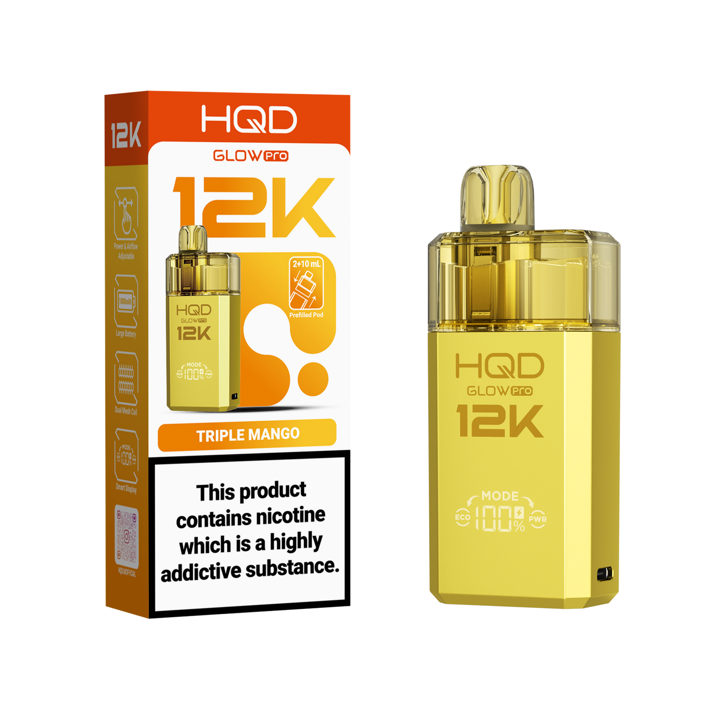HQD 12K Pod Kits – Pack of 5 – 20mg