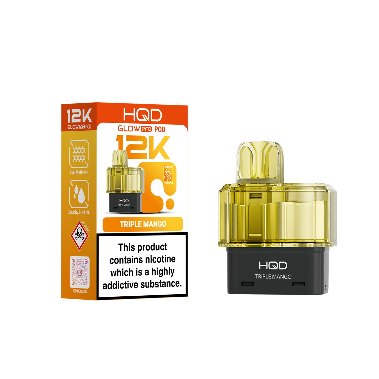 HQD 12K Pods – Pack of 5 – 20mg