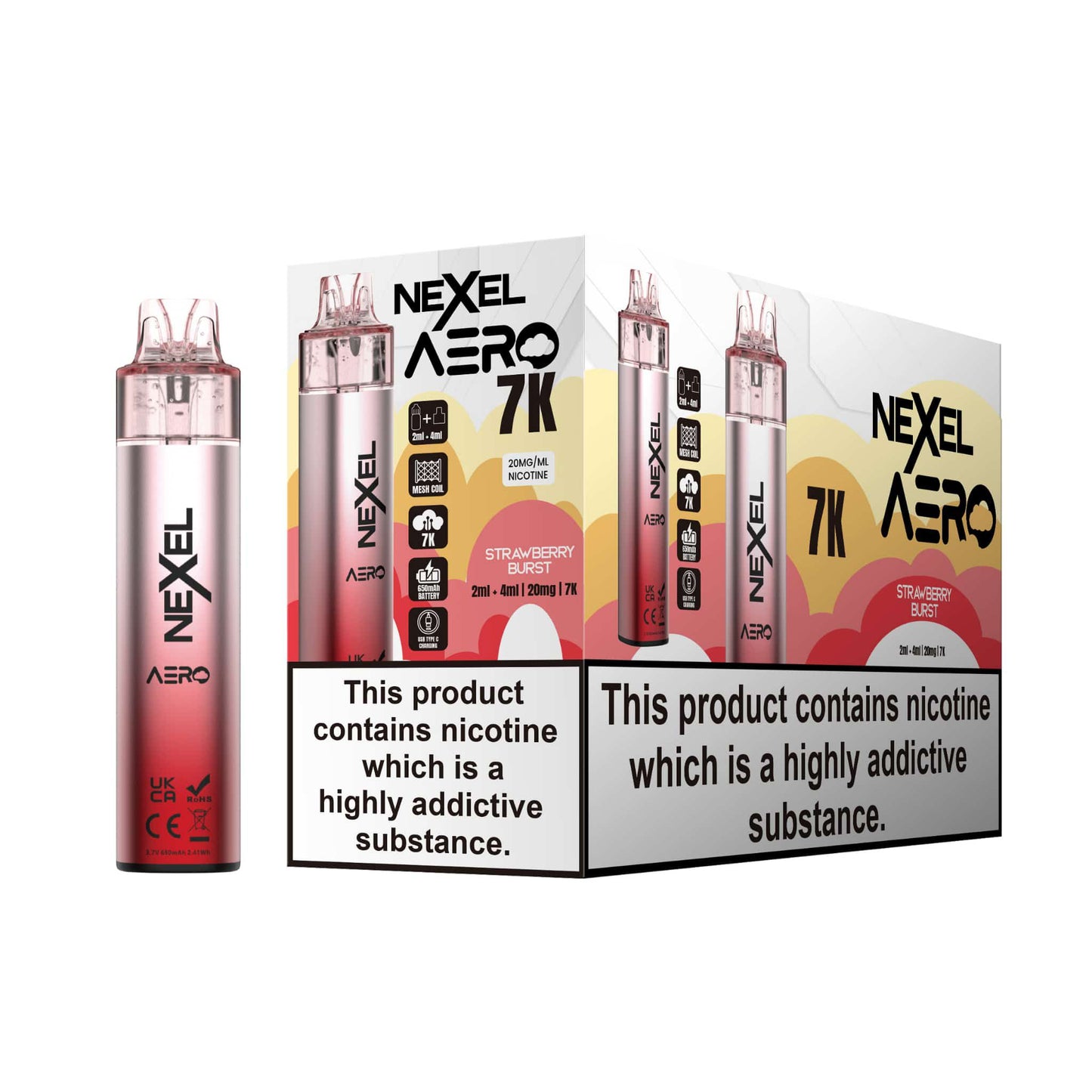 Nexel Aero 7k Pod Kits Pack of 5 - 20mg