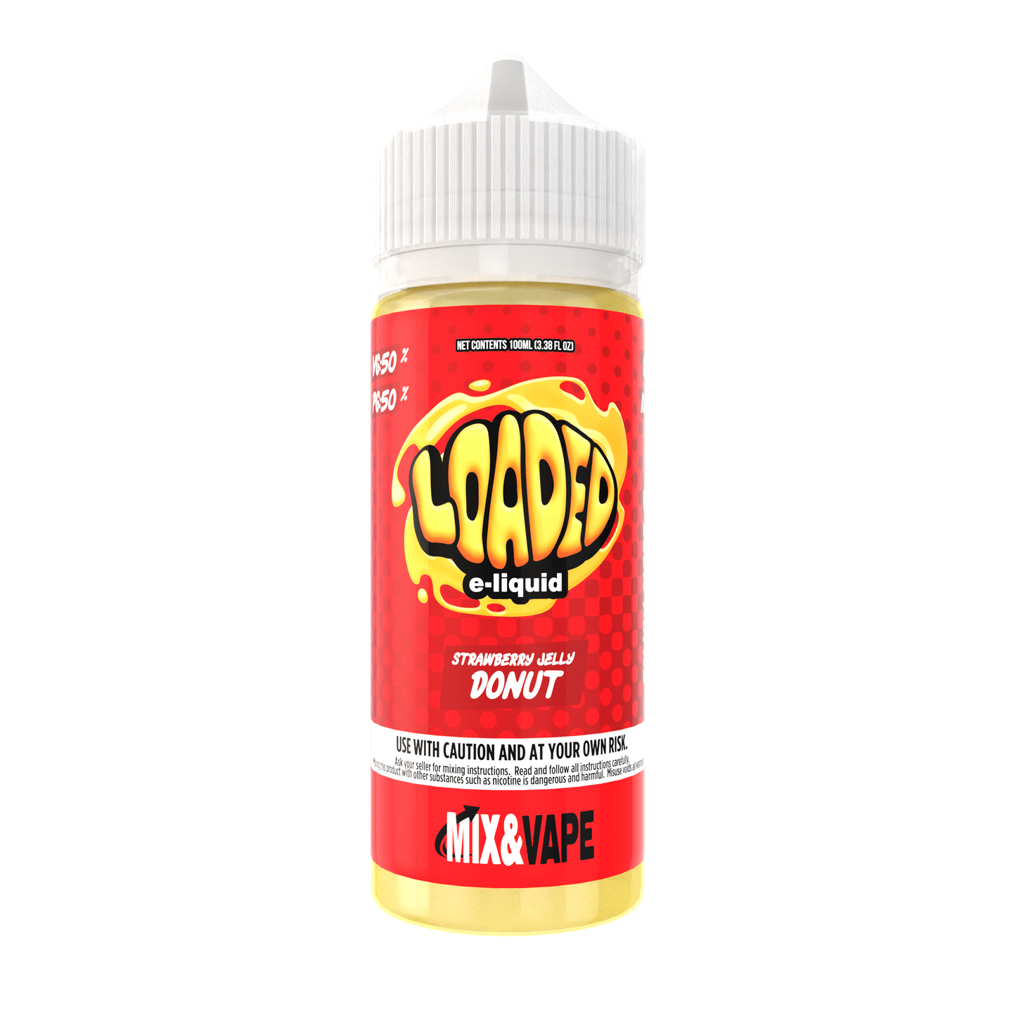 Loaded Strawberry Jelly Donut 100ml E-Liquid