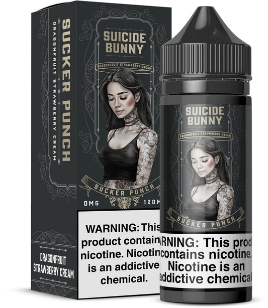 Suicide Bunny Zero Miligram Sucker Punch 100ml Shortfill